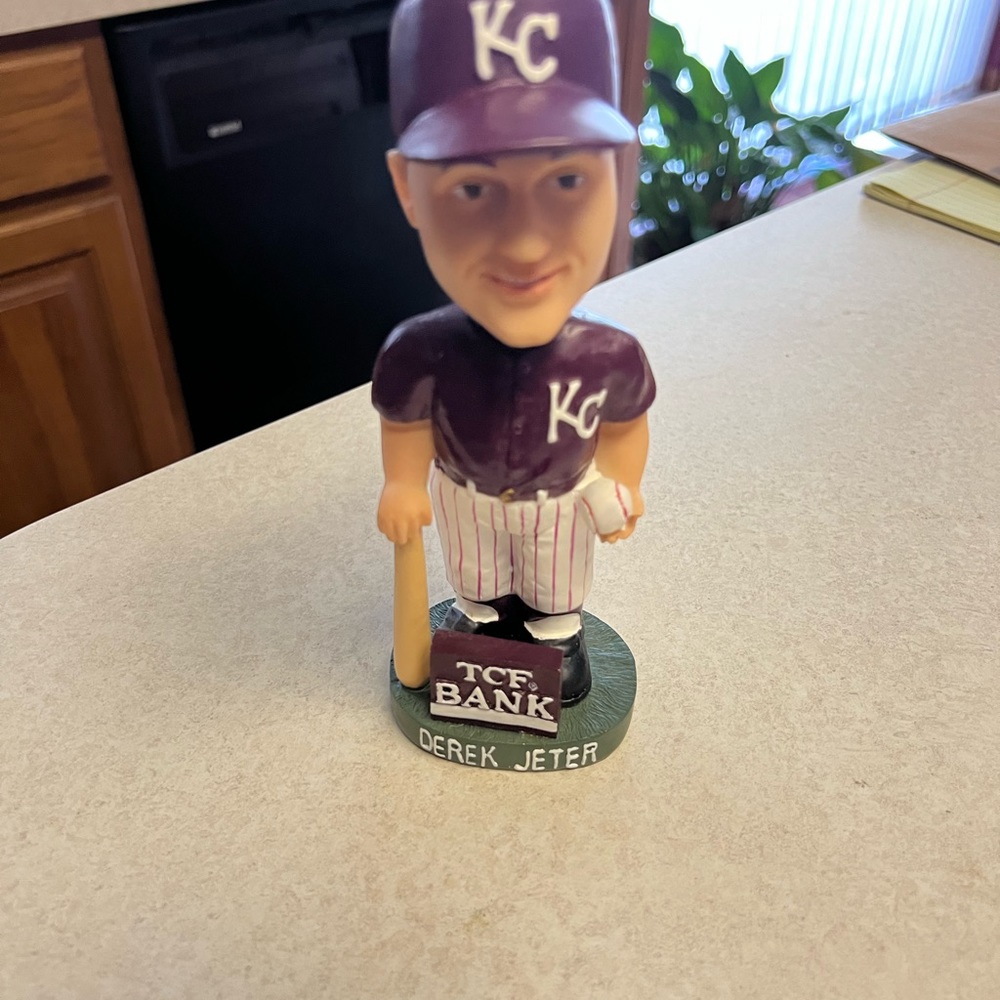 Very hard to find dereck jeter bobblehead.  This is when he was in high school